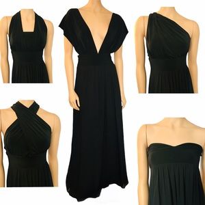 WHBM Black Convertible Maxi Dress 6